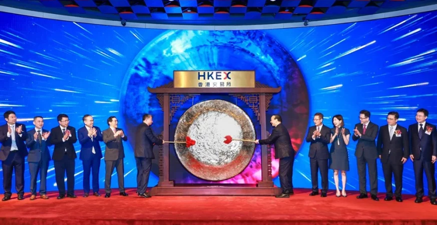 Abertura da conferência asiática de baterias e eletromobilidade em Hong Kong, promovida pela CATL. Foto: CATL / Reprodução.