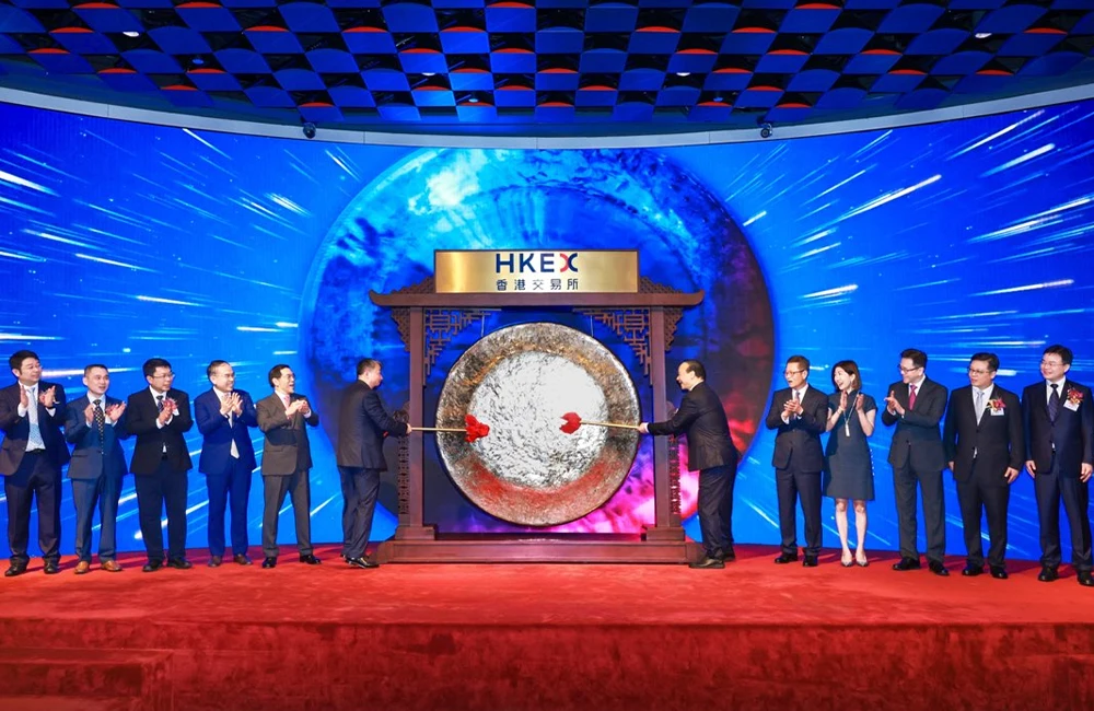 Abertura da conferência asiática de baterias e eletromobilidade em Hong Kong, promovida pela CATL. Foto: CATL / Reprodução.