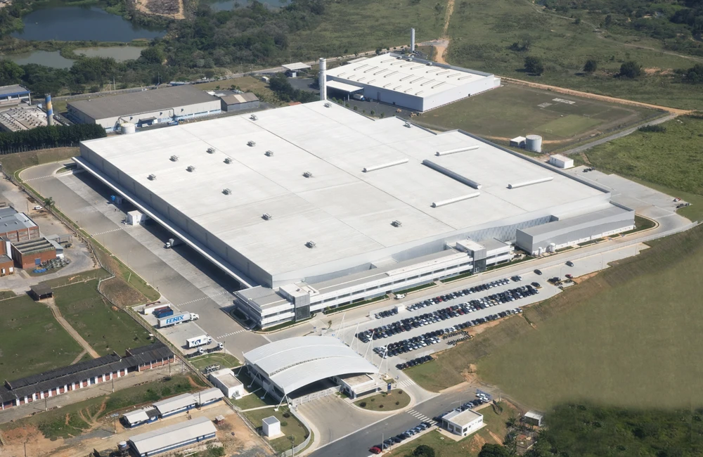 Vista aérea do centro de distribuição da AGV em Vinhedo (SP) que eliminou envio de resíduos a aterros